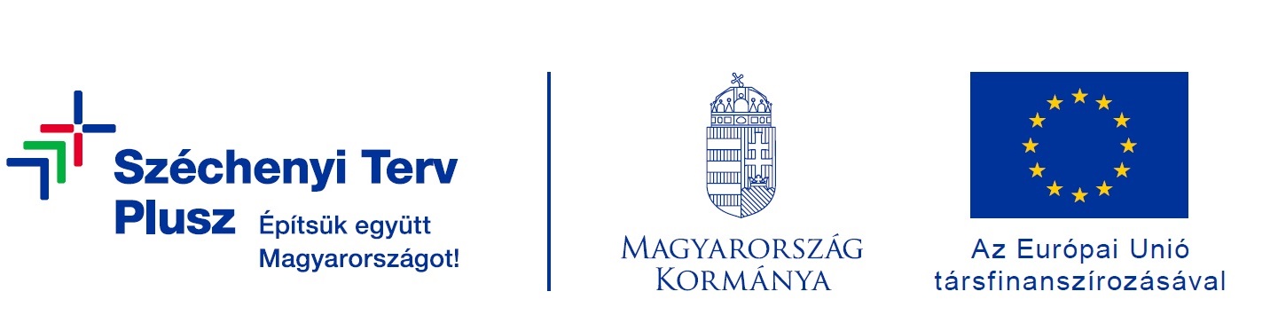 Kedvezményezetti infoblokk: Széchenyi Terv Plusz, Magyarország Kormánya, Az Európai Unió társfinanszírozásával
